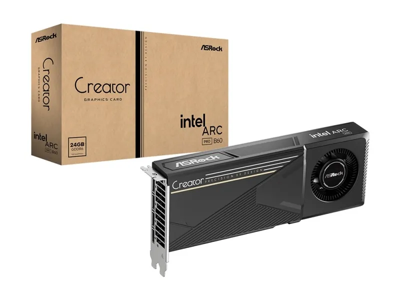 ASRock Arc Pro B60 Creator - 24GB GDDR6 RAM - Grafikkort