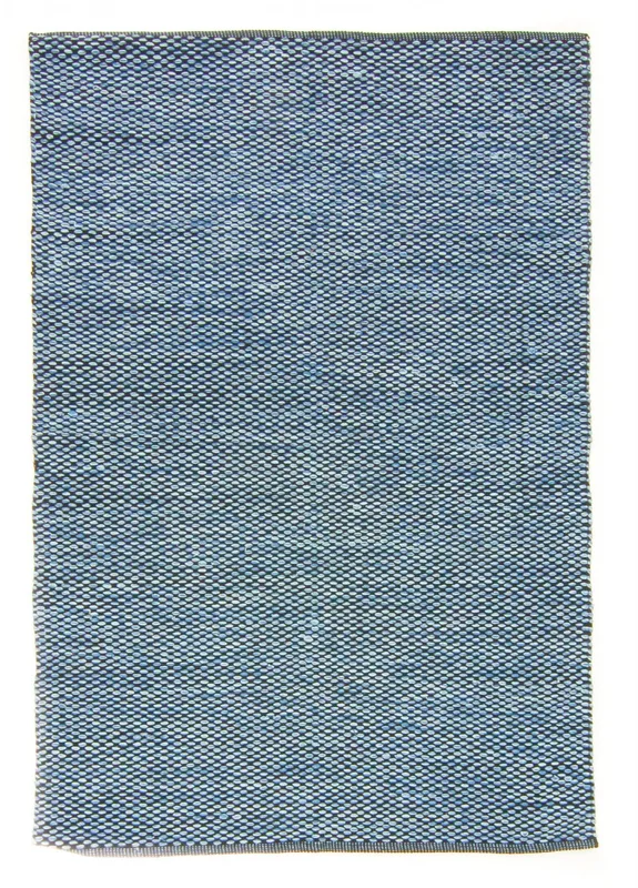 Trasmatta - Tuva (blå) (Storlek: 160 x 230 cm)