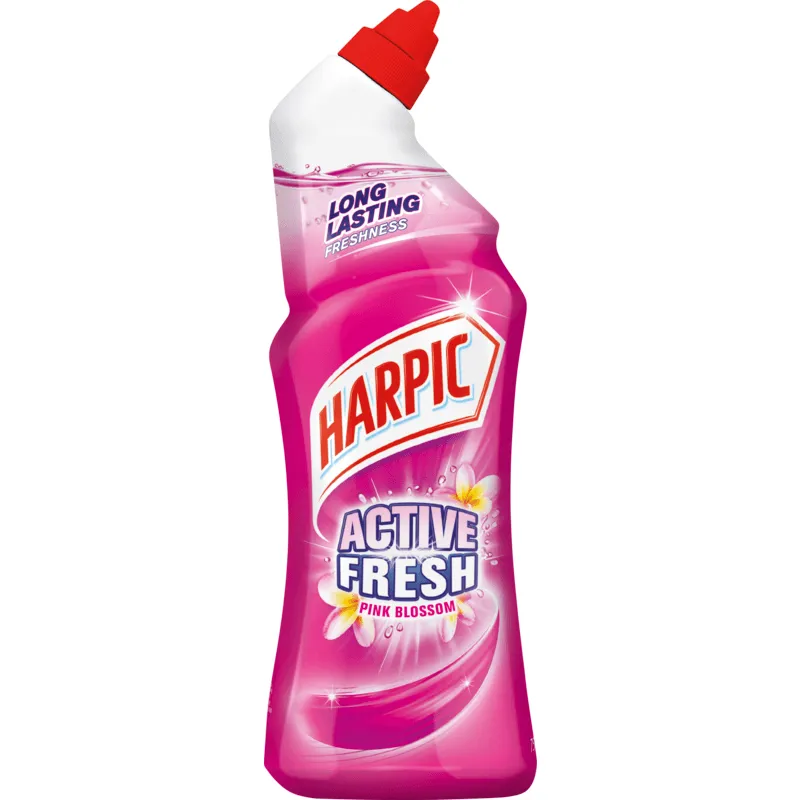 Harpic Toalettrengöringsmedel Active Fresh Pink Blossom Desinficerande 750 ml