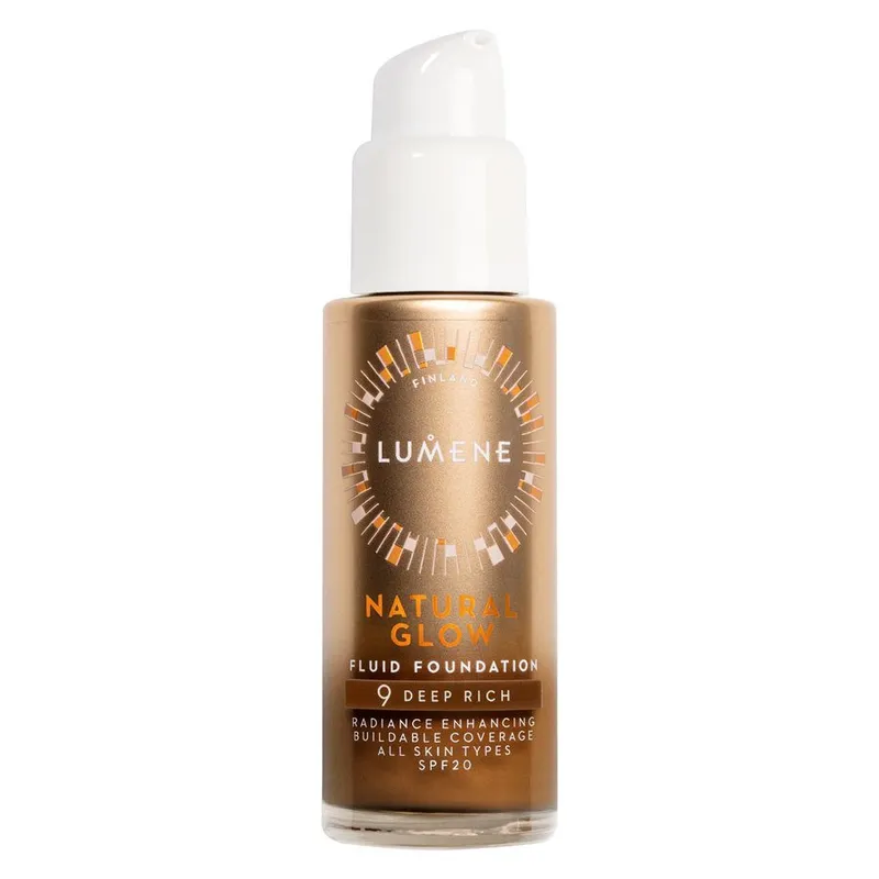 Lumene Natural Glow Fluid Foundation SPF20 9 Deep Rich – 30 ml