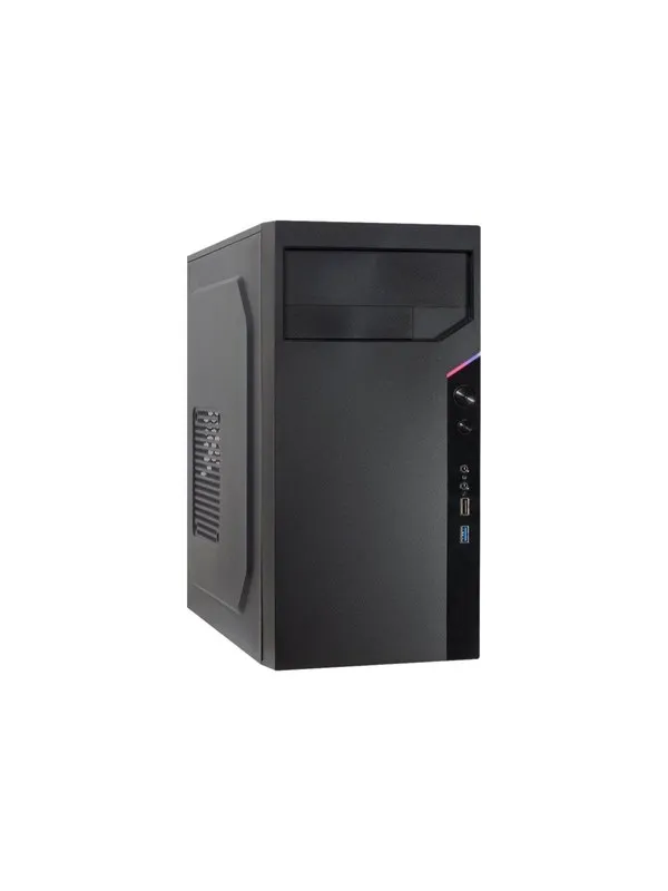 Inter-Tech IT-6505 Reto - Chassi - Tower - Svart