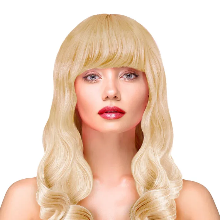 Party Wig Long Wavy Blonde Hair Peruk