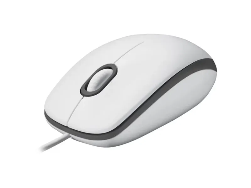 Logitech M100 – Mus – fullstorlek – höger- och vänsterhänta – optisk – 3 knappar – kabelansluten – USB