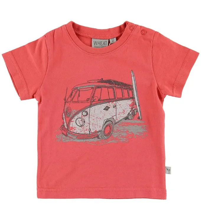 Wheat T-shirt – Surf Car – Kryddad Coral