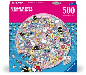 Hello Kitty Circular Pussel 500 bitar, Ravensburger