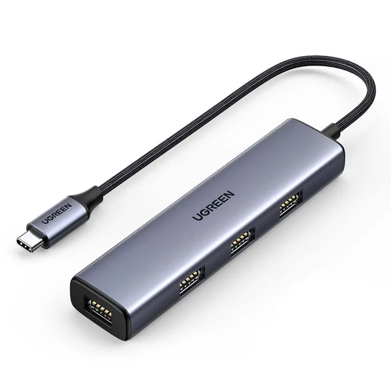 Ugreen HUB USB Type C splitter - 4x USB 3.2 Gen 1 silver