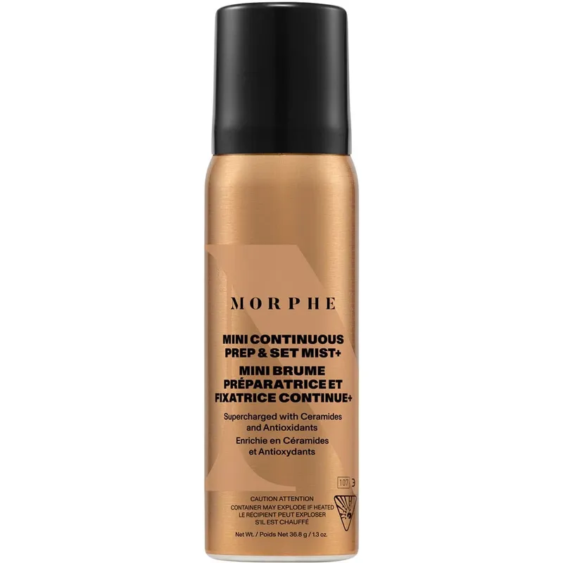 Morphe Mini Continuous Prep & Set Mist+ Supercharged With Antioxidants And Ceramides Mini