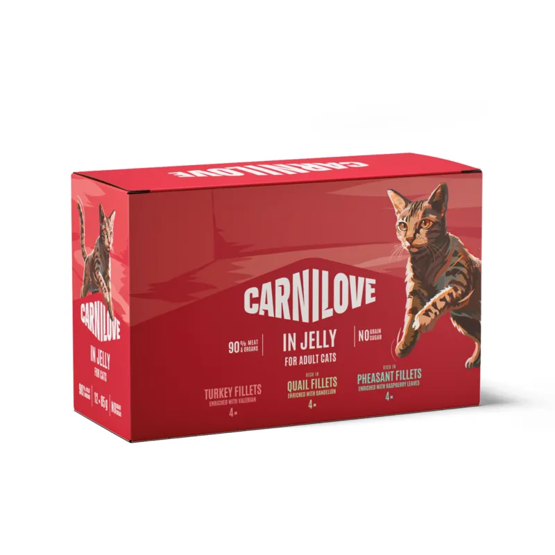 Multipack Pouches Jelly Våtfoder för Katt - 12 st x 85 g