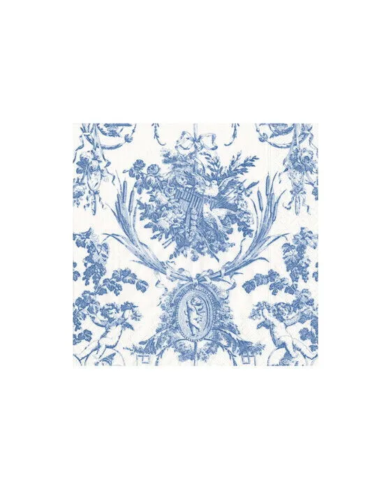 Romantic Toile servetter blå 20-pack