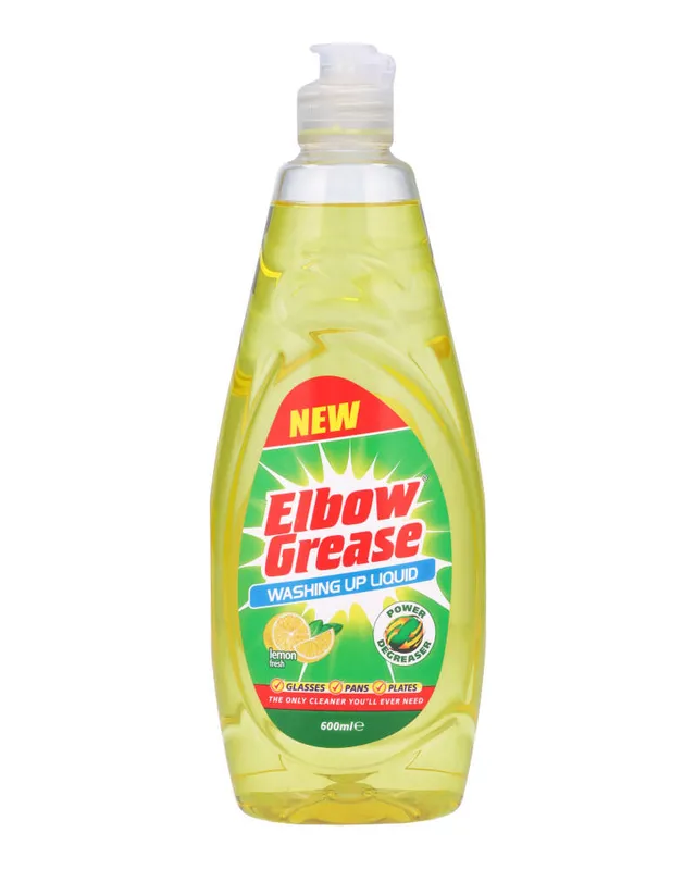 Elbow Grease Washing Up Liquid Lemon Fresh 600 ml