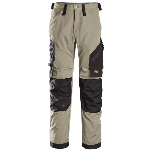 Snickers Workwear 6310 LiteWork Arbetsbyxa khaki/svart Khaki/Svart