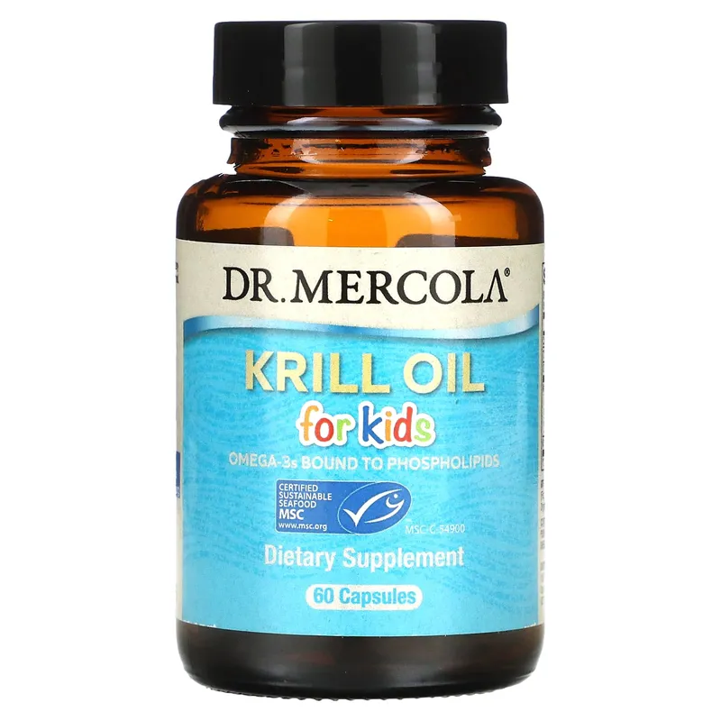 Dr. Mercola - Krillolja för Barn, 60 kapslar