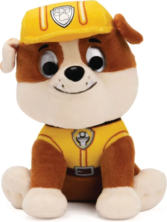 Paw Patrol Gund Mjukdjur Rubble 15cm – Paw Patrol – Leksaksaffären