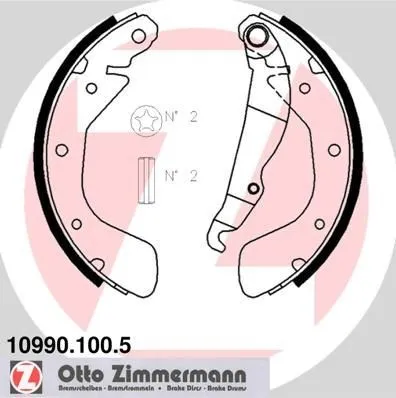Bromsbacksats ZIMMERMANN 10990.100.5