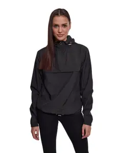 Urban Classics Basic Anorak til Kvinder Svart (#2596)