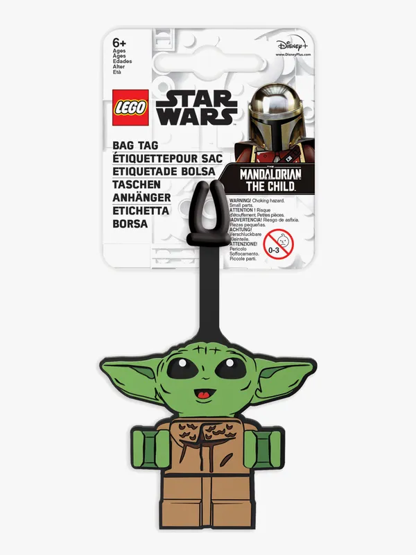 Euromic LEGO® Star Wars Mandalorian Väsktagg-Grogu, Leende