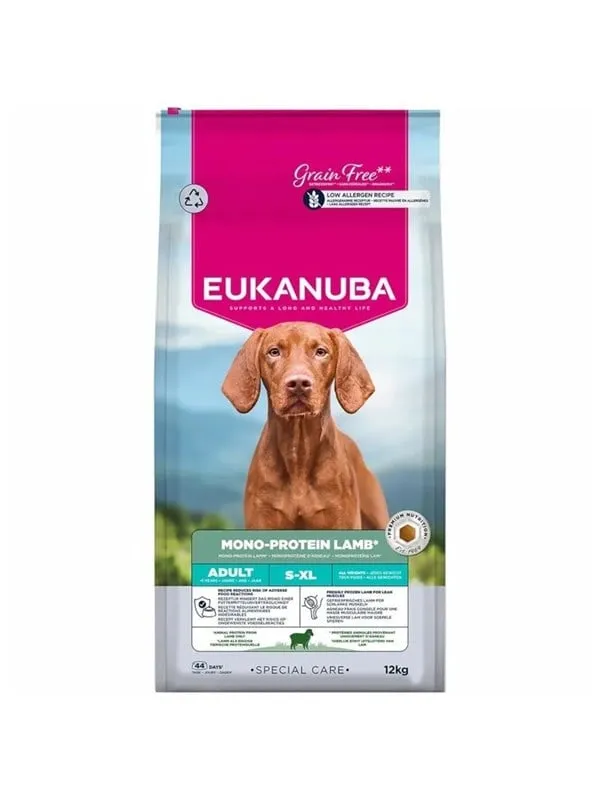 Eukanuba Special Care Mono-Protein Adult Lamm Mono - torr hundmat - 12kg