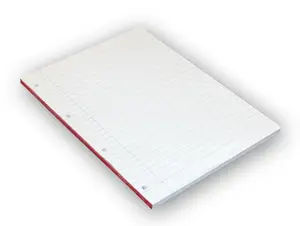 A4-block Bantex standard, linjerat, perforerat - (5 st.)