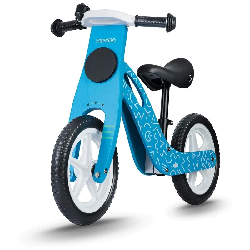 Blå Träbalanscykel Ricokids RC-613