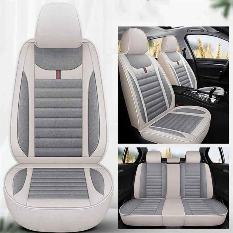 Vattentät bilstolsfodral Universal 5 set autostolsdyna Linne 5 säten Universal bilstolsfodral (#4754)