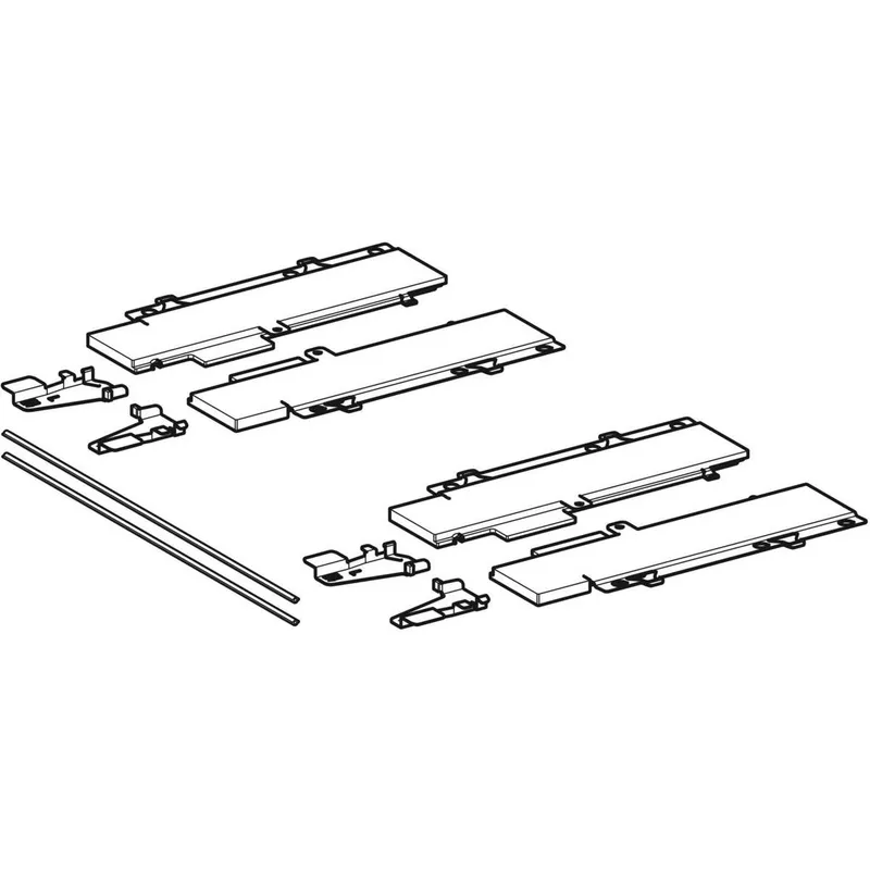 Ifö Elegant Push-openbeslag för underskåp, silver 60 cm