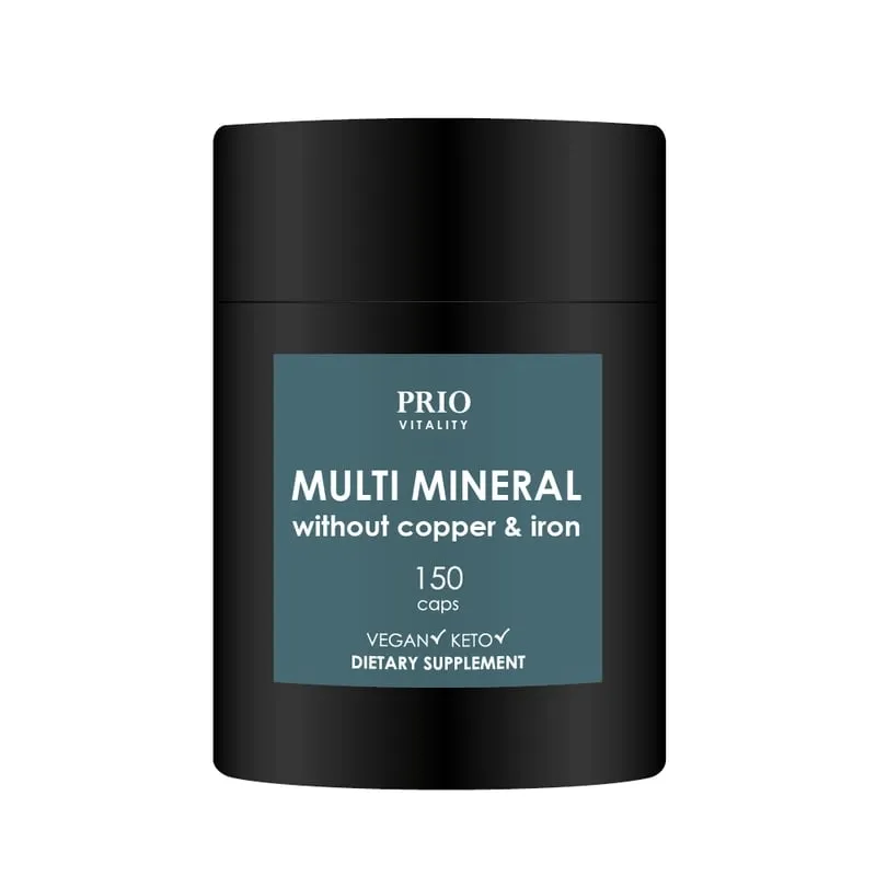 Prio Vitality Multi Mineral without Copper & Iron 150 kapslar