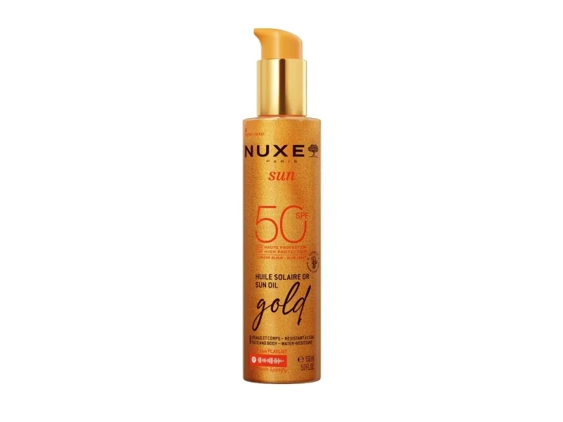 Nuxe Sun Gold Tanning Oil For Face And Body Spf 50 150 Ml