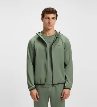BOSS för män. 50542451 Pendlarjacka grön (L), Casual, Deportivo, Polyester