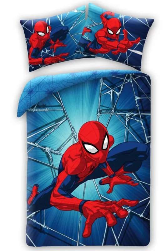 Spider-Man Dynamiskt Barnsängset 100×135 cm, 40×60 cm – Perfekt för Superhjälteälskare!