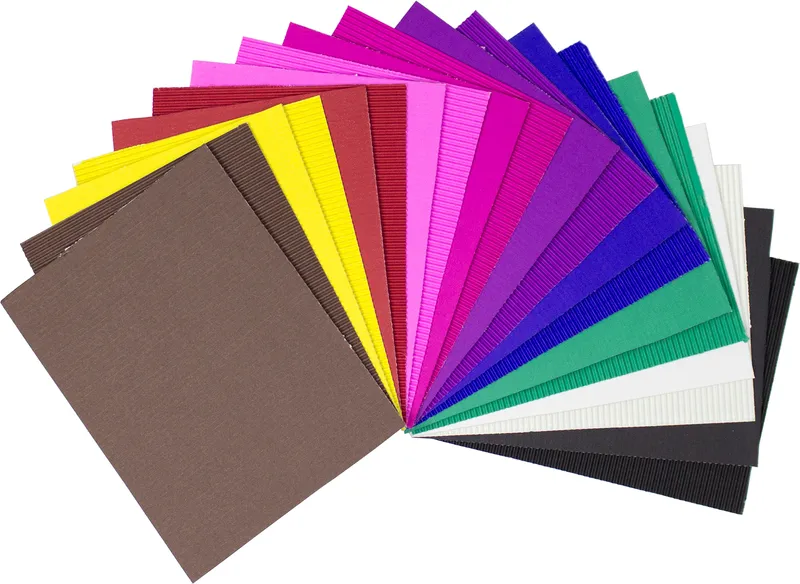 Wellpapp 50×70 cm mixade färger 10-pack