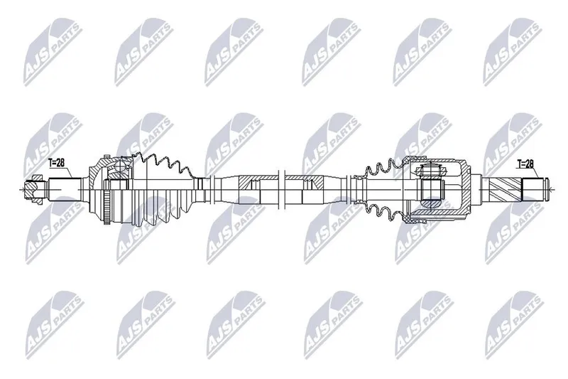 Drivaxel NTY NPW-MZ-132