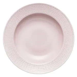 Rörstrand - Swedish Grace - Ros - Djup tallrik 25 cm Design Louise Adelborg