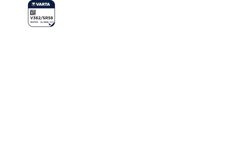 VARTA V 362 battery - silver oxide