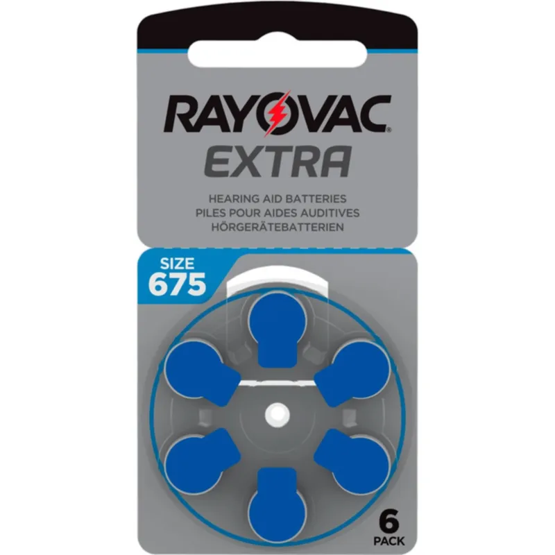 Hörapparatsbatterier Rayovac Extra 675 / A675