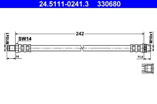 Bromsslang ATE 24.5111-0241.3