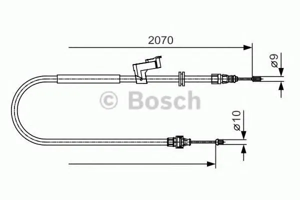 Handbromsvajer BOSCH 1 987 482 133