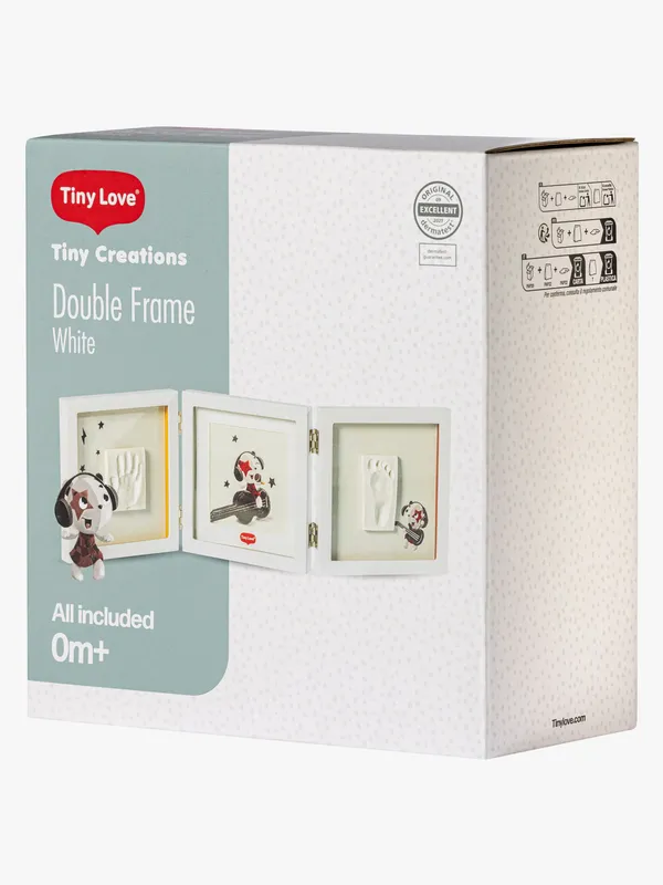 Tiny Love Avtrycksset - Hand/Fot - Dubbelram - Vit