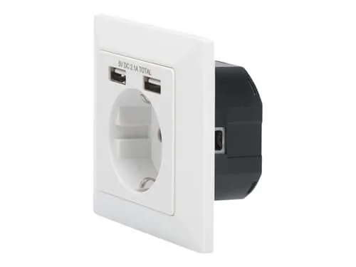 Digitus Da-70613 Eluttag 2x Usb Vit