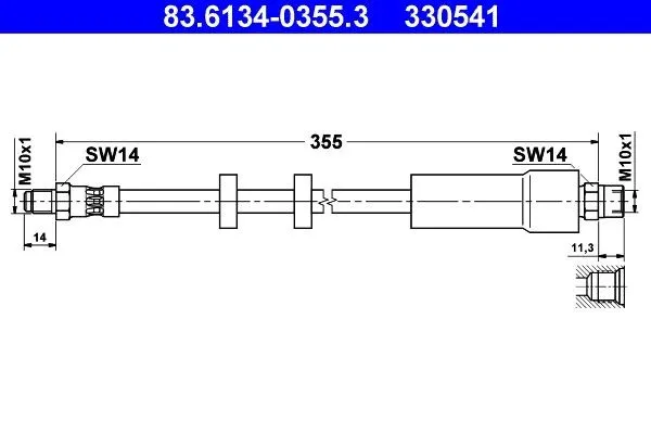 Bromsslang ATE 24.5170-0361.3