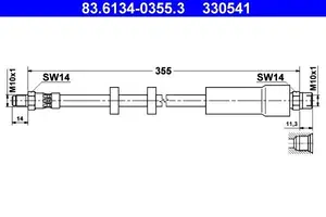 Bromsslang ATE 24.5170-0361.3
