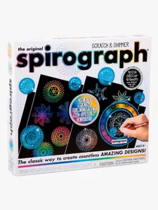 Spirograph Teckningsset - 28 Delar - Scratch & Shimmer