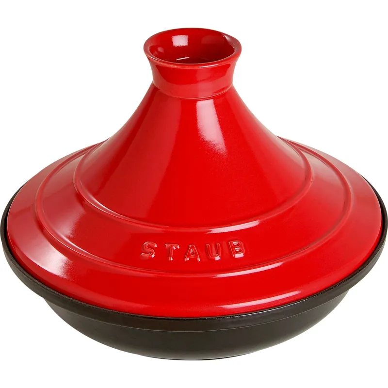 Staub Tajinegryta 28 cm, körsbärsröd