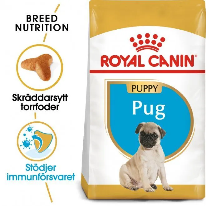 Pug Junior Torrfoder för hundvalp - 1,5 kg
