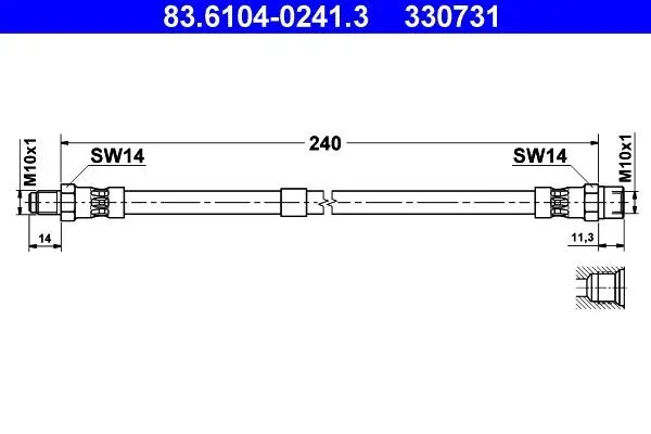 Bromsslang ATE 83.6104-0241.3