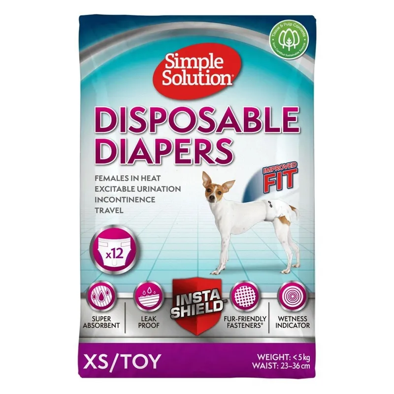Simple Solution Disposable Hundblöjor 12-pack (#5825)
