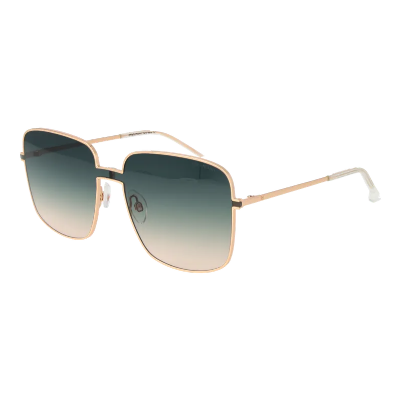 Ana Hickmann Monoglas Solglasögon i Guld #0089