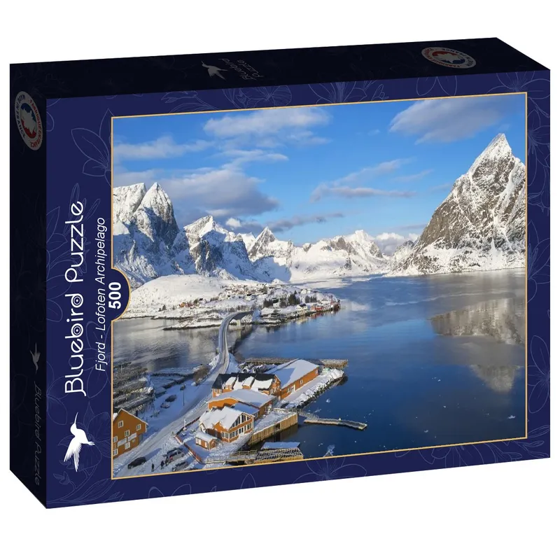 Bluebird Pussel – Fjord i Lofoten Skärgård 500 bitar