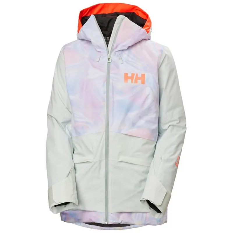 Helly Hansen Powchaser 2.0, Skidjacka, Dam, Ljusgrön/Ljuslila