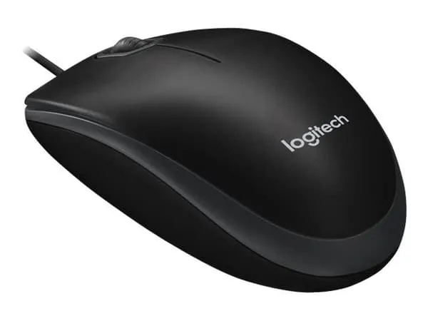 Logitech B100 Optical USB Mouse - mus - Mouse - Optic - 3 knappar - Svart
