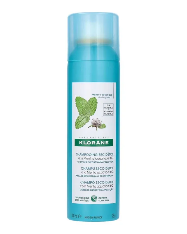 Klorane Detox Dry Shampoo With Aquatic Mint 150 ml